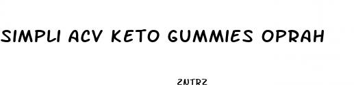 simpli acv keto gummies oprah