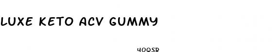 luxe keto acv gummy