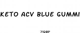 keto acv blue gummies