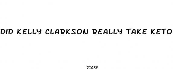 did kelly clarkson really take keto gummies