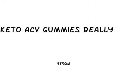 keto acv gummies really work