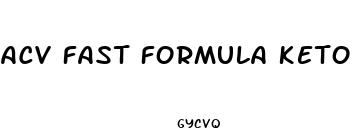 acv fast formula keto gummies shark tank