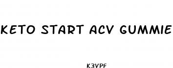 keto start acv gummie