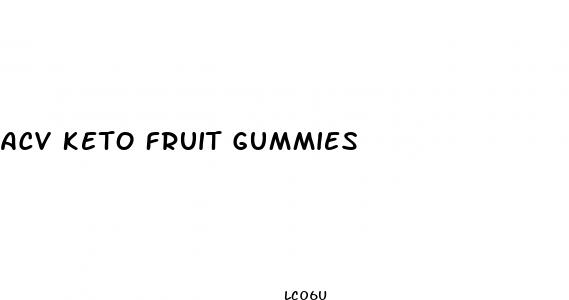 acv keto fruit gummies