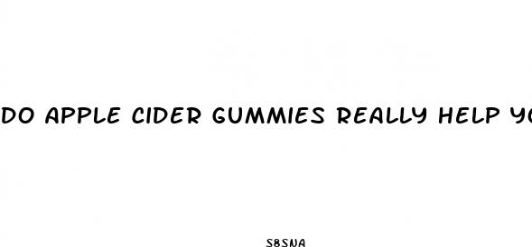 do apple cider gummies really help you lose weight