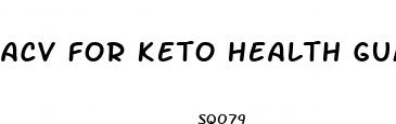 acv for keto health gummies review