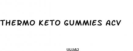 thermo keto gummies acv