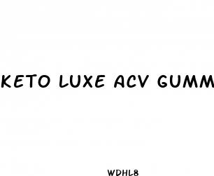 keto luxe acv gummies ingredients