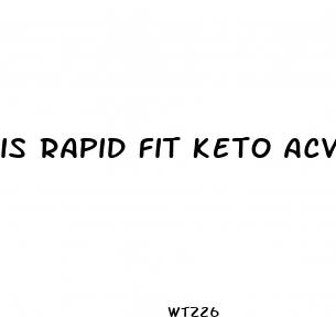 is rapid fit keto acv gummies legit