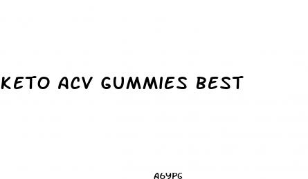keto acv gummies best