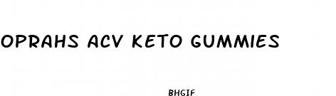 oprahs acv keto gummies