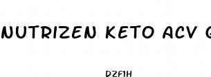 nutrizen keto acv gummies