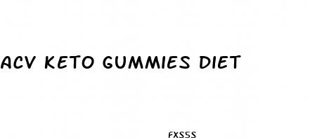 acv keto gummies diet
