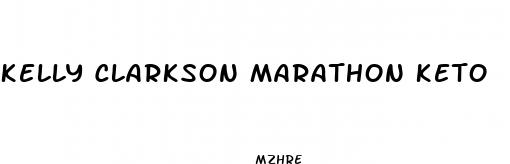 kelly clarkson marathon keto