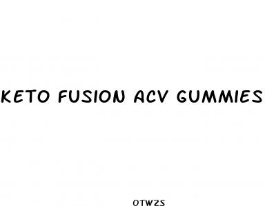 keto fusion acv gummies
