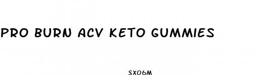 pro burn acv keto gummies
