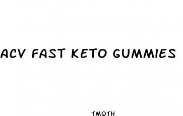 acv fast keto gummies