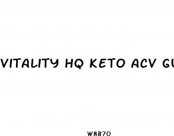 vitality hq keto acv gummies