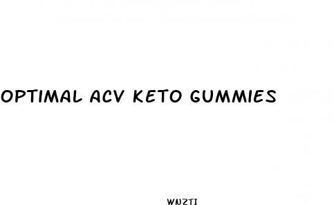 optimal acv keto gummies